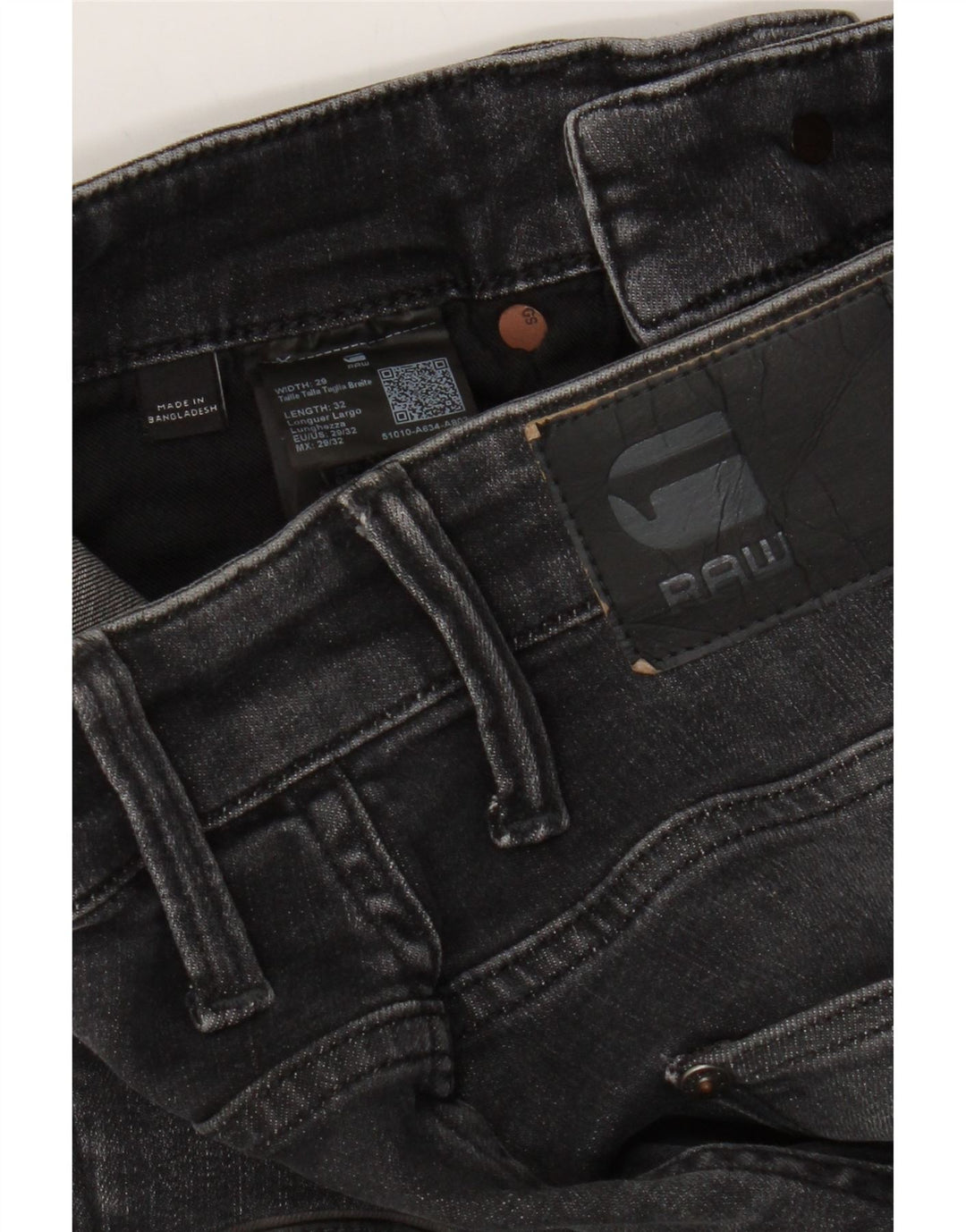 G-STAR Mens Slim Jeans W29 L32 Black Cotton Vintage G-Star and Second-Hand G-Star from Messina Hembry 