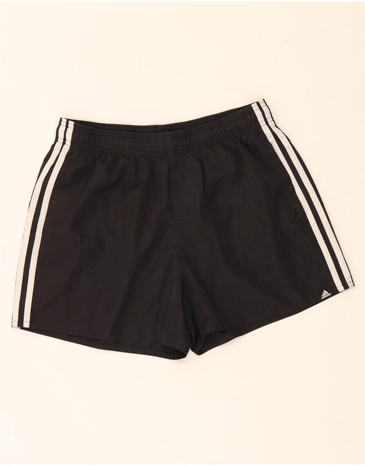 Pantaloncini sportivi Adidas da donna UK 12 medio nero poliestere