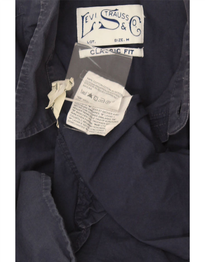 Camicia Levi's da uomo dalla vestibilità classica in cotone blu navy medio