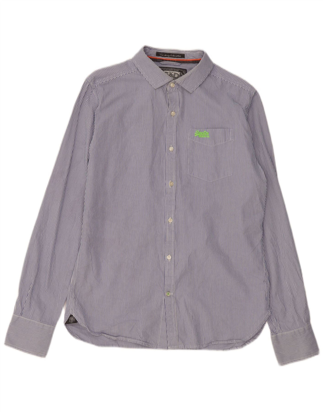 Camicia da uomo Superdry grande gessato blu navy