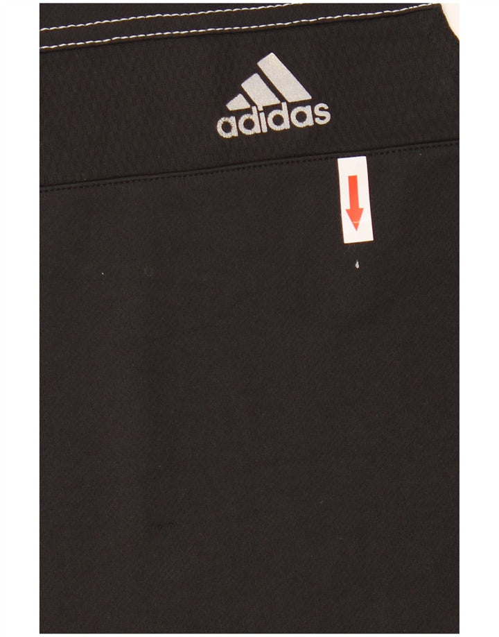 Canotta grafica da uomo ADIDAS piccola piccola in poliestere nero