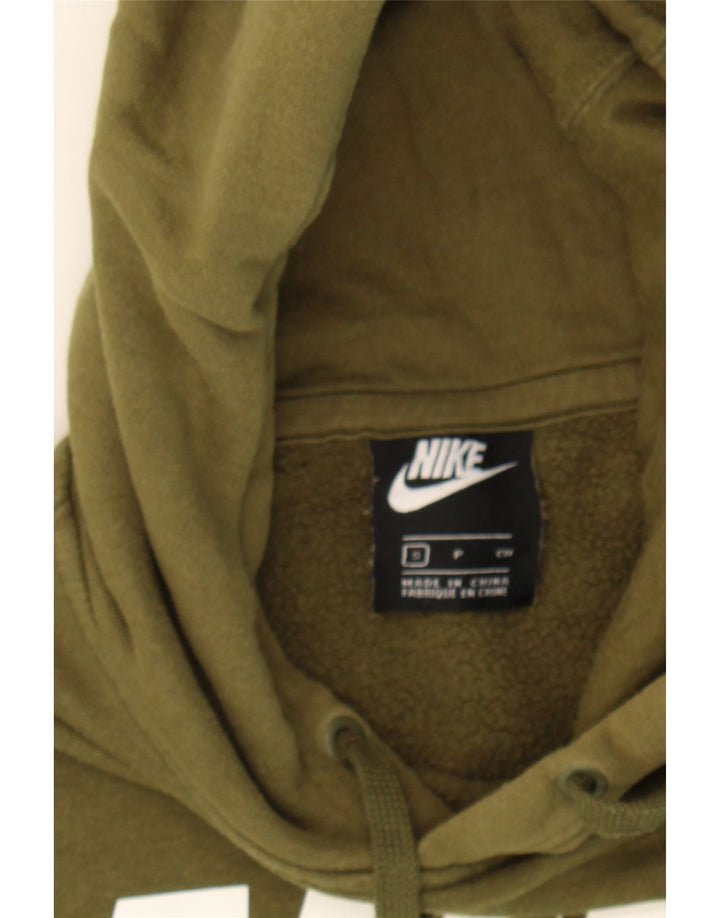 NIKE Mens Graphic Hoodie Jumper Small Khaki Cotton Vintage Nike and Second-Hand Nike from Messina Hembry 