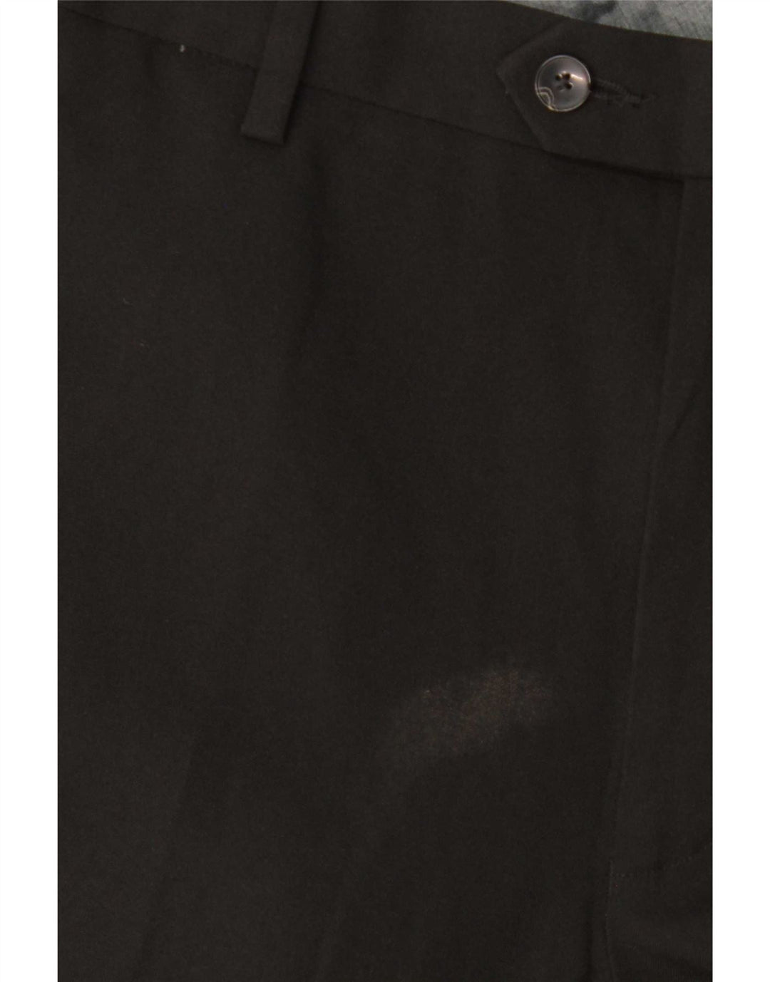 Pantaloni da abito regolari da uomo Marks & Spencer W40 L31 poliestere nero