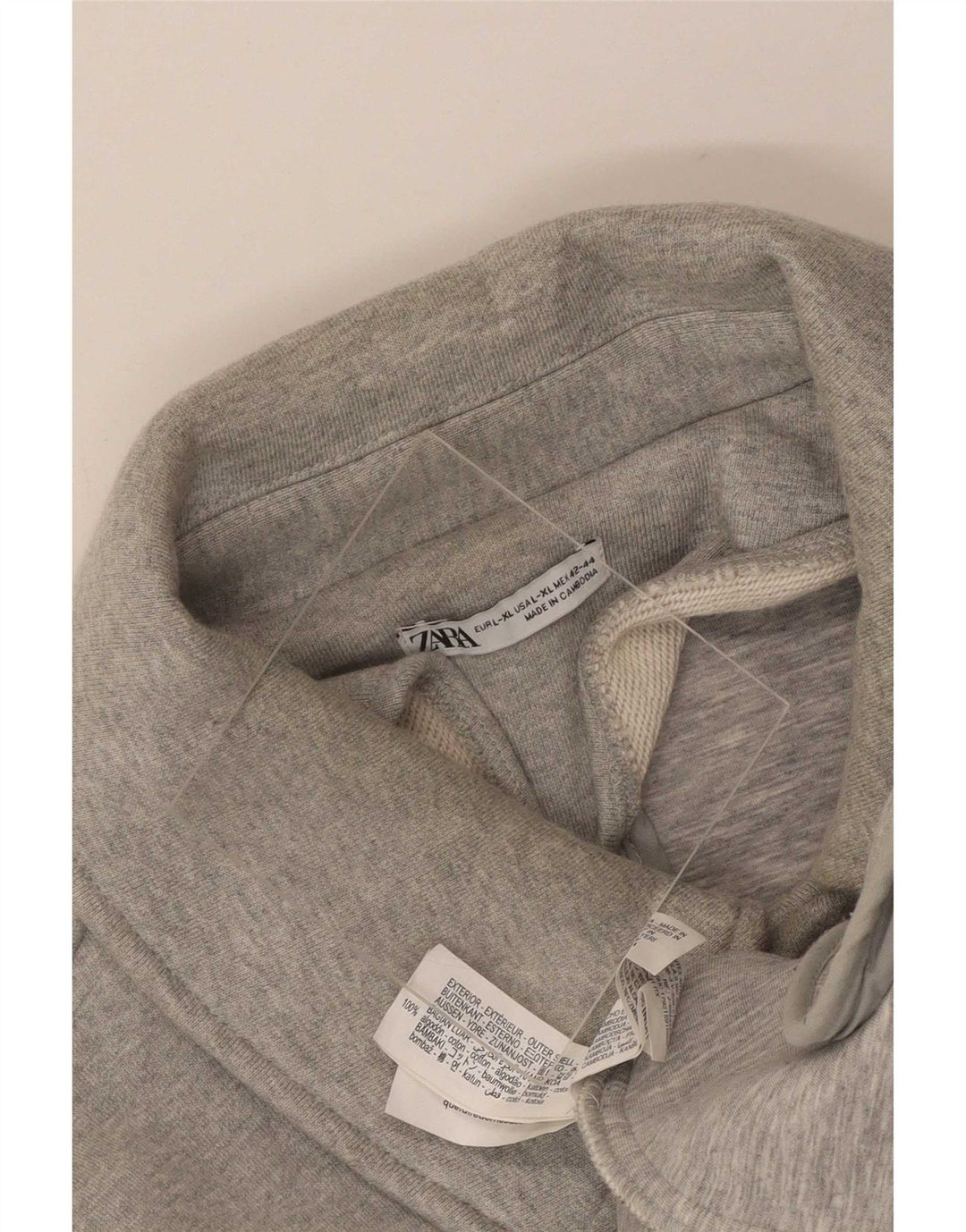 Giubbotto bomber da donna Zara UK 16 grande cotone grigio