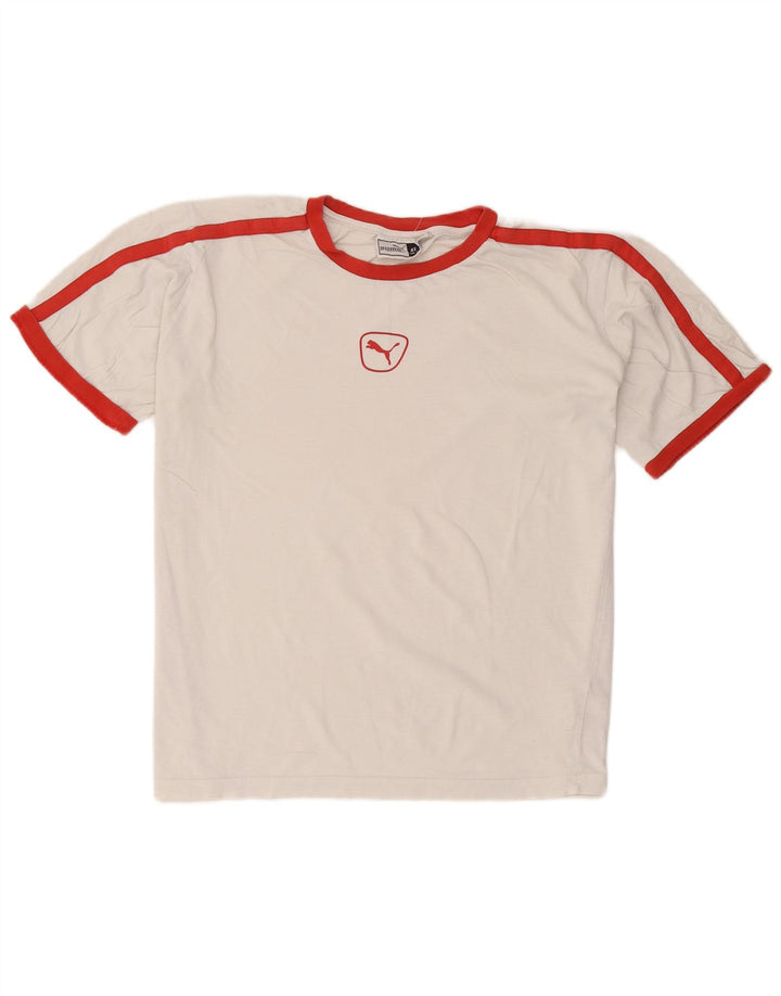 T-shirt da uomo Puma Top XL bianca a blocchi di colore