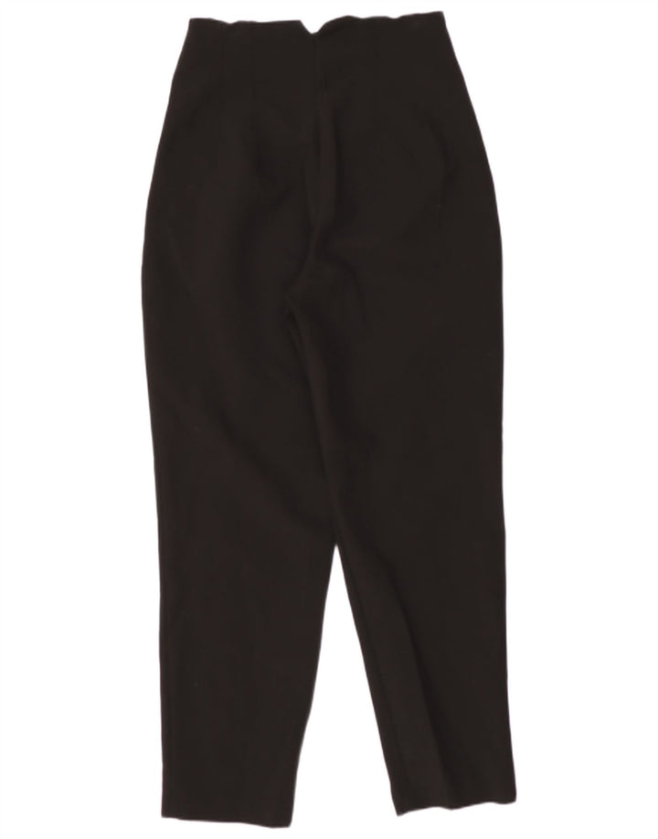 Pantaloni da completo a vita alta da donna Zara piccoli W26 L26 poliestere nero