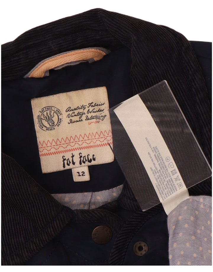 Giacca trapuntata da donna FAT FACE UK 12 poliestere medio blu navy
