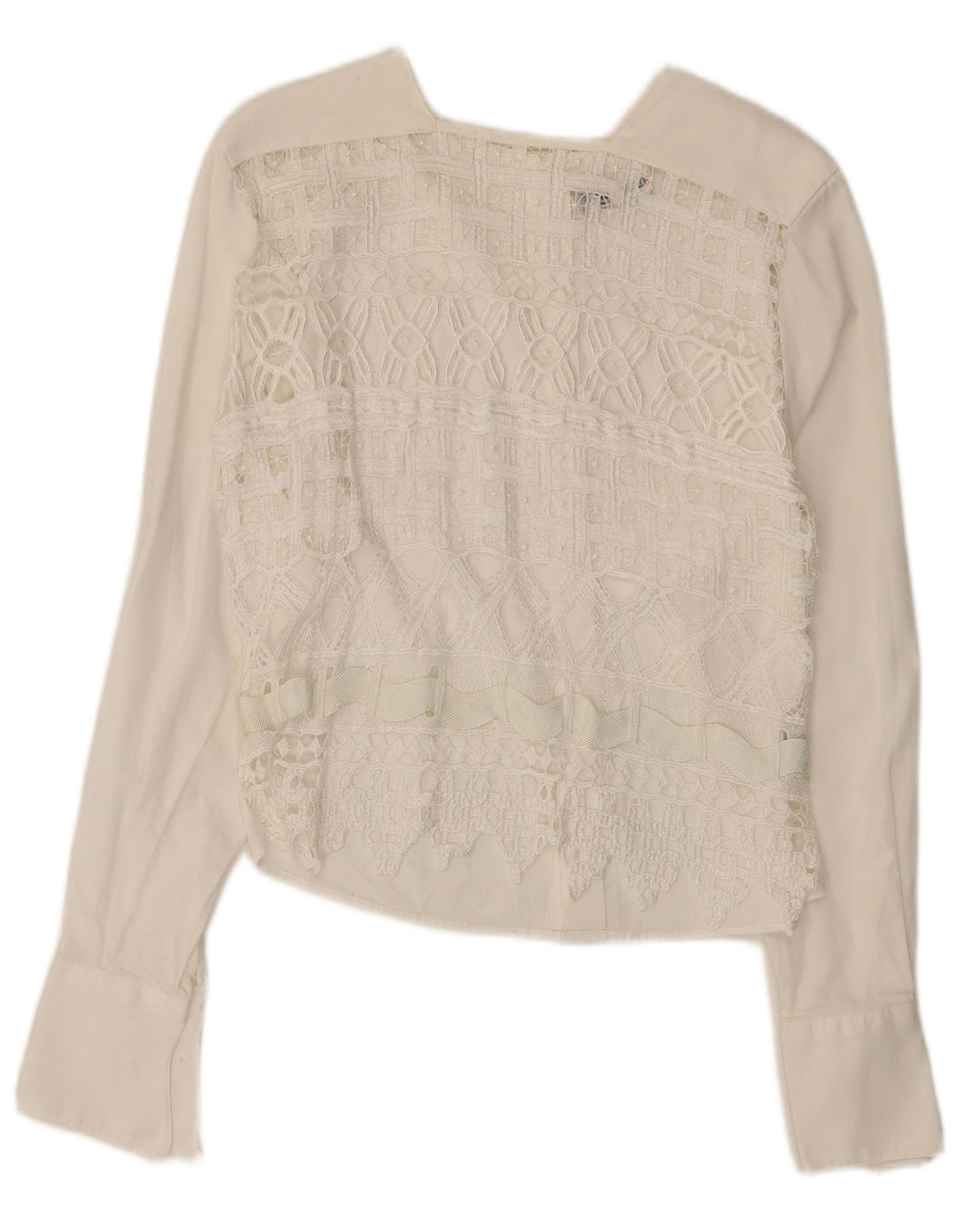 Enara Camicece Camicia in pizzo da donna Camicetta UK 12 Viscosa bianca media