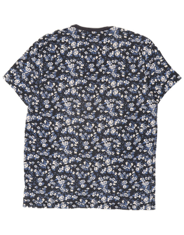T-shirt da uomo Jack Wills Top piccola in cotone floreale blu navy