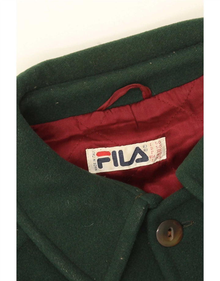 Cappotto Fila Uomo IT 50 Large Verde