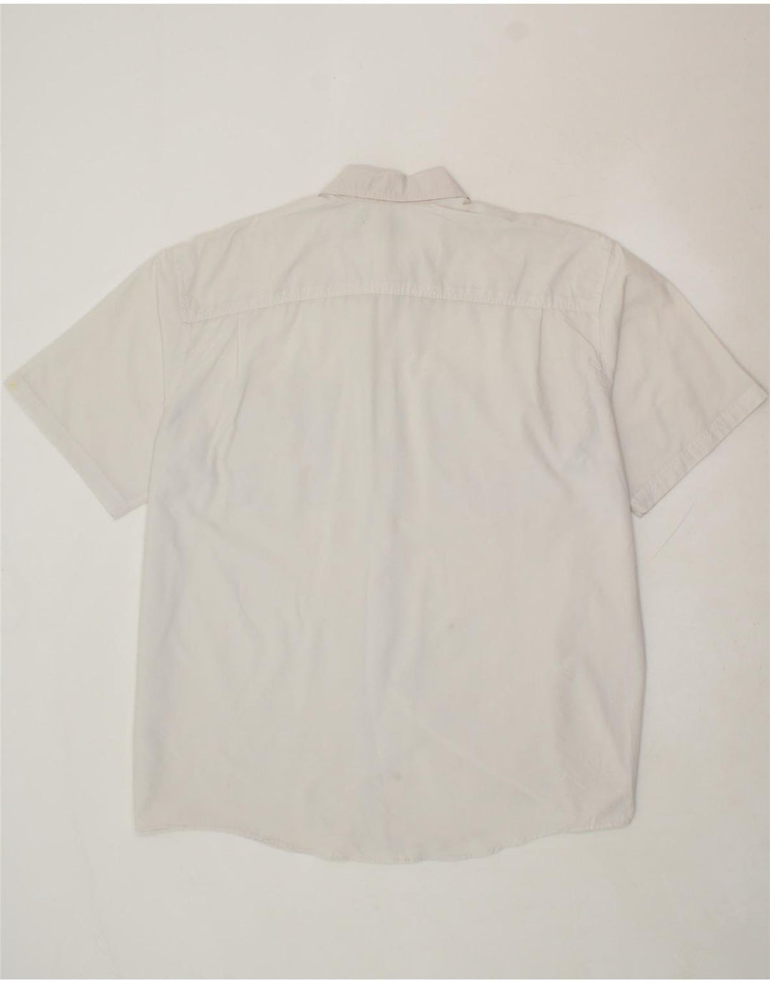 L.L.BEAN Mens Short Sleeve Shirt XL White Nylon Vintage L.L.Bean and Second-Hand L.L.Bean from Messina Hembry 