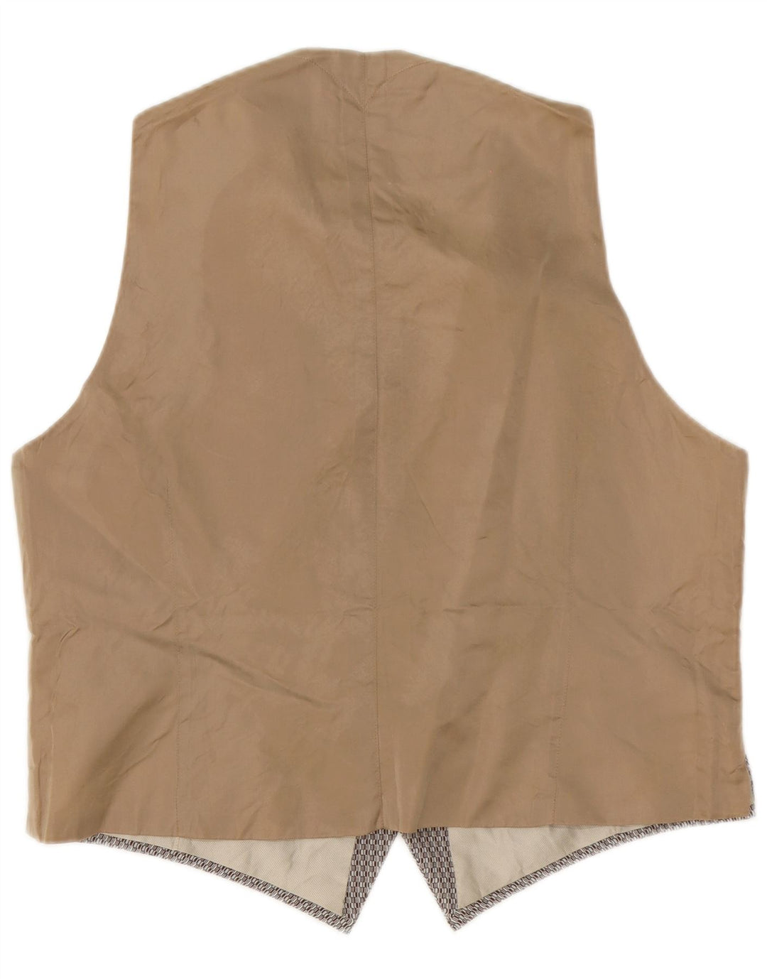 Gilet vintage da uomo grande grigio geometrico