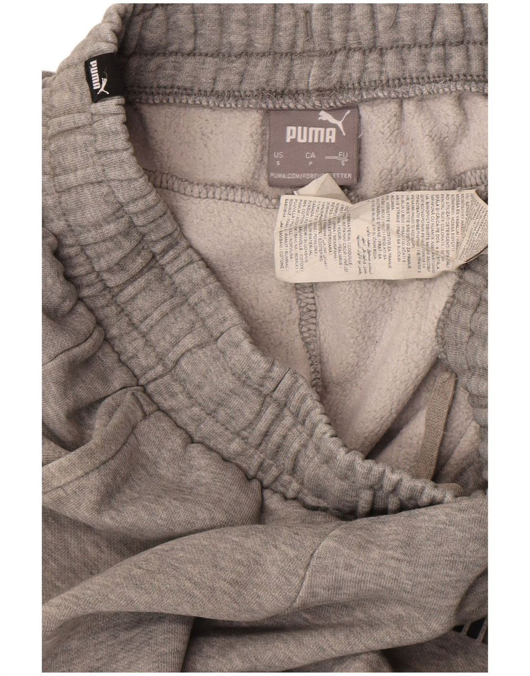 Pantaloni da tuta da uomo Puma Joggers piccoli in cotone chiazzato grigio