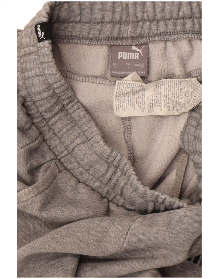 Pantaloni da tuta da uomo Puma Joggers piccoli in cotone chiazzato grigio