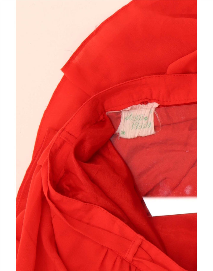 Gonna a strati da donna Jean Claude EU 36 piccola W26 poliestere rosso