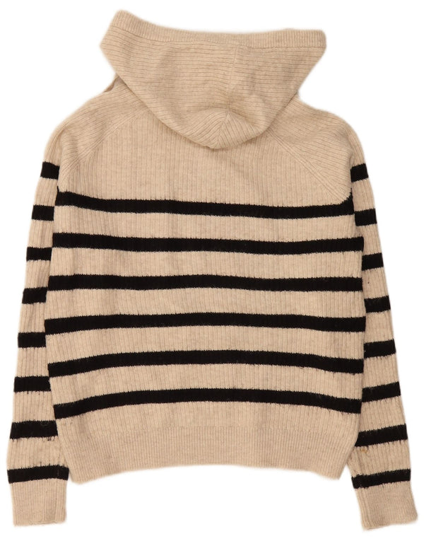 Maglione oversize da donna Marks & Spencer UK 10 Small Beige Striped