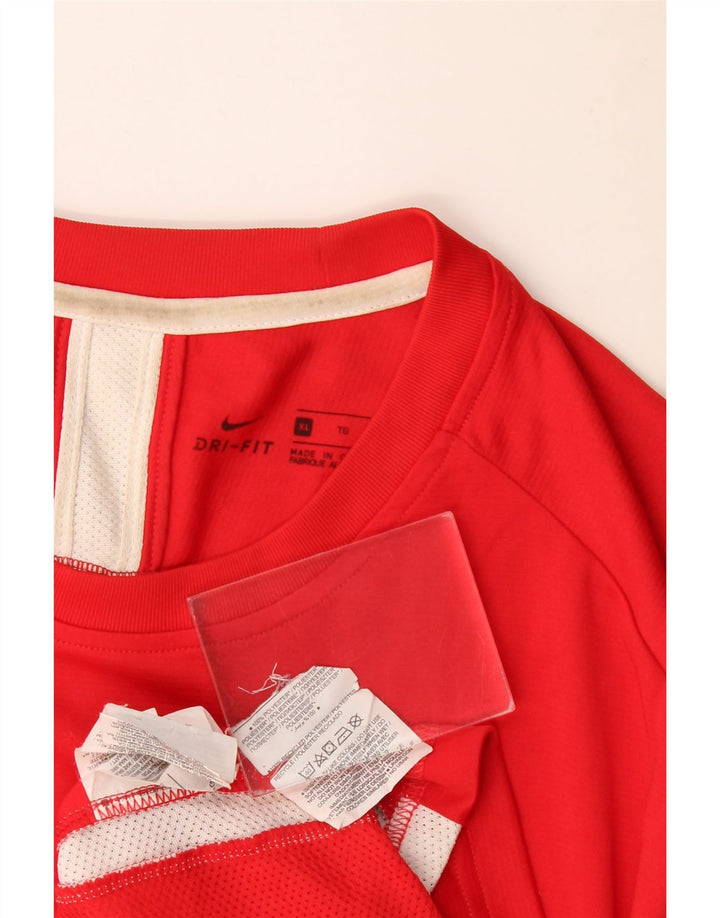 T-shirt NIKE da uomo Dri Fit Top XL rosso poliestere