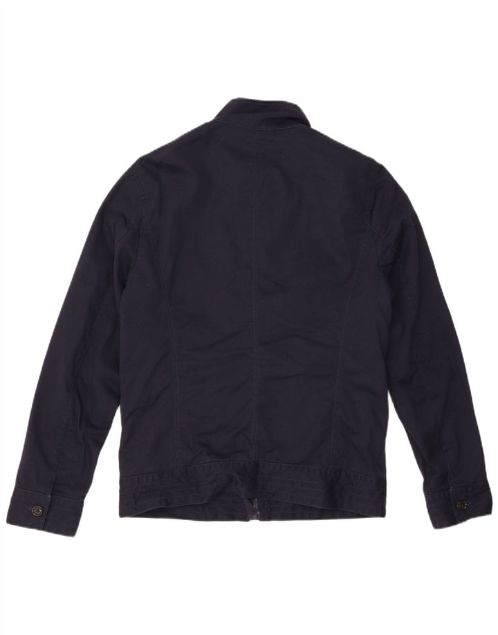 Giacca militare da uomo ZARA UK 40 Large in poliestere blu navy