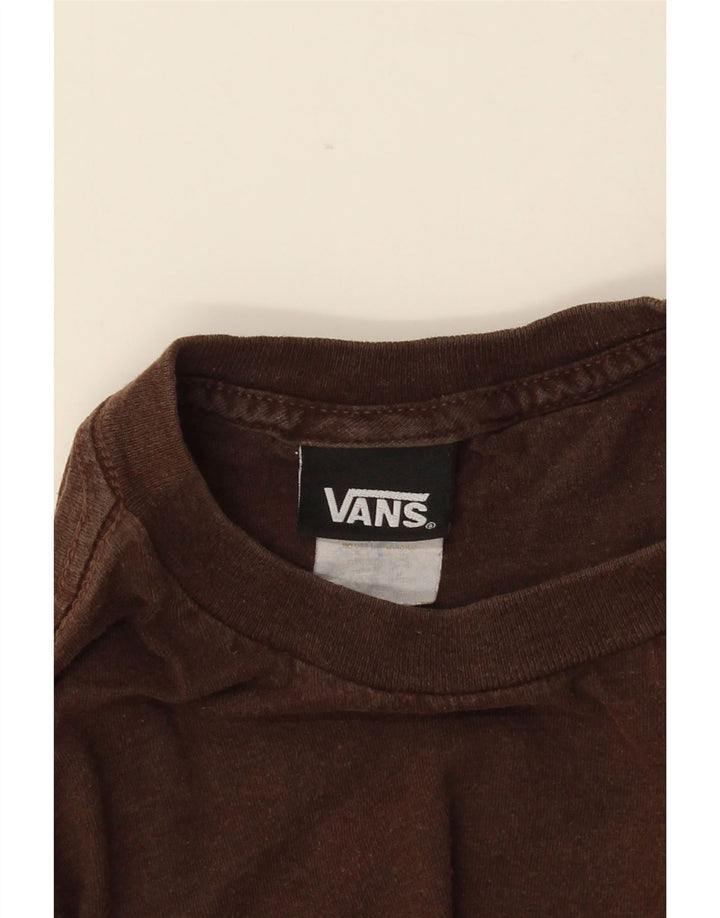 Maglietta grafica da uomo Vans piccola marrone
