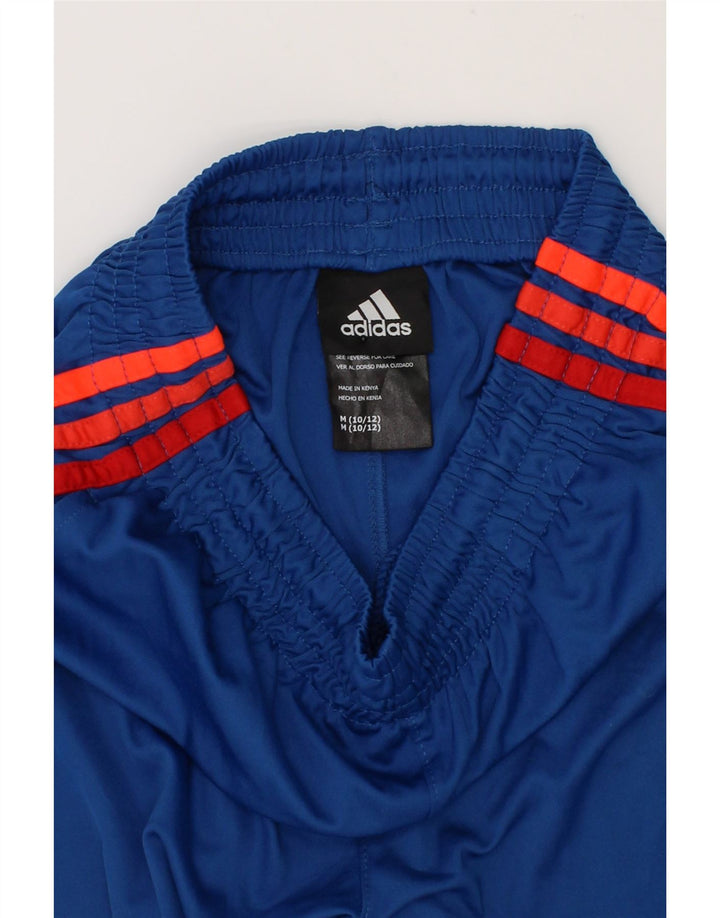 ADAMS Boys Sport Shorts 10-11 Years Medium Blue Polyester Vintage Adams and Second-Hand Adams from Messina Hembry 