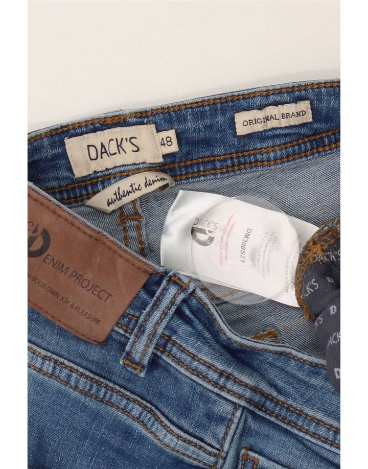 Jeans slim da uomo Dack IT 48 medio W32 L27 cotone blu