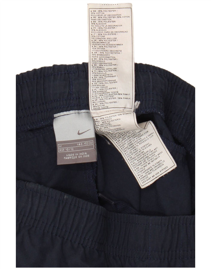 Pantaloni della tuta da ragazzo Nike 10-11 anni poliestere blu navy medio