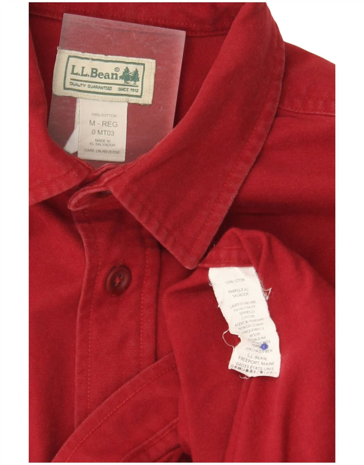 Camicia da uomo L.L.Bean in cotone rosso medio