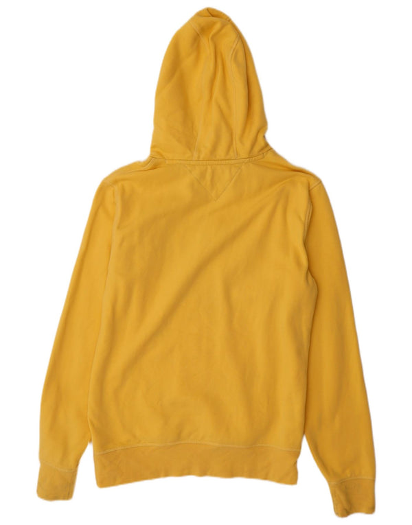 Maglione con cappuccio grafico da uomo Tommy Hilfiger grande cotone giallo