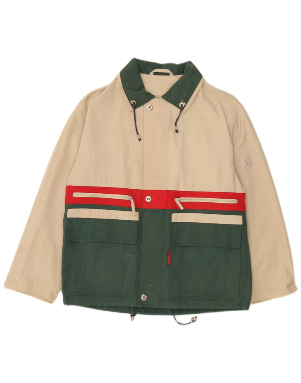 Giacca da uomo Stormy Sea UK 36 Small Poliestere color block beige