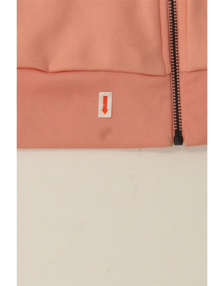 Giacca da ginnastica grafica da donna Adidas UK 8 Small Pink Poliestere