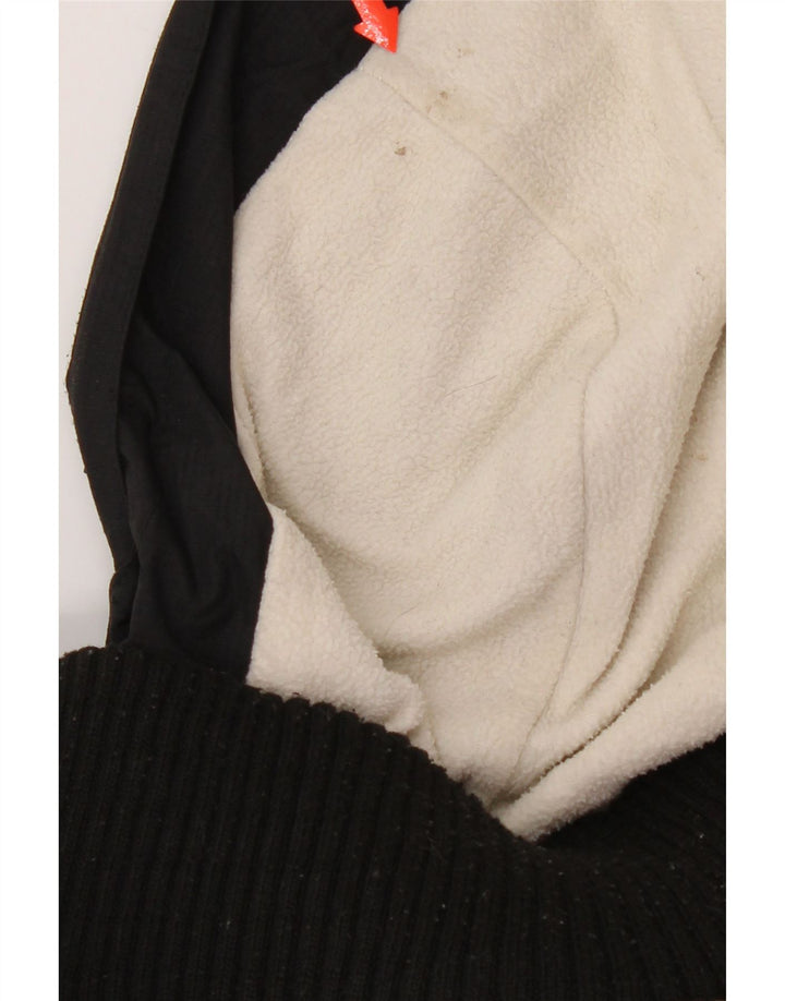 Giacca a vento con cappuccio da donna Superdry UK 16 grande nylon nero