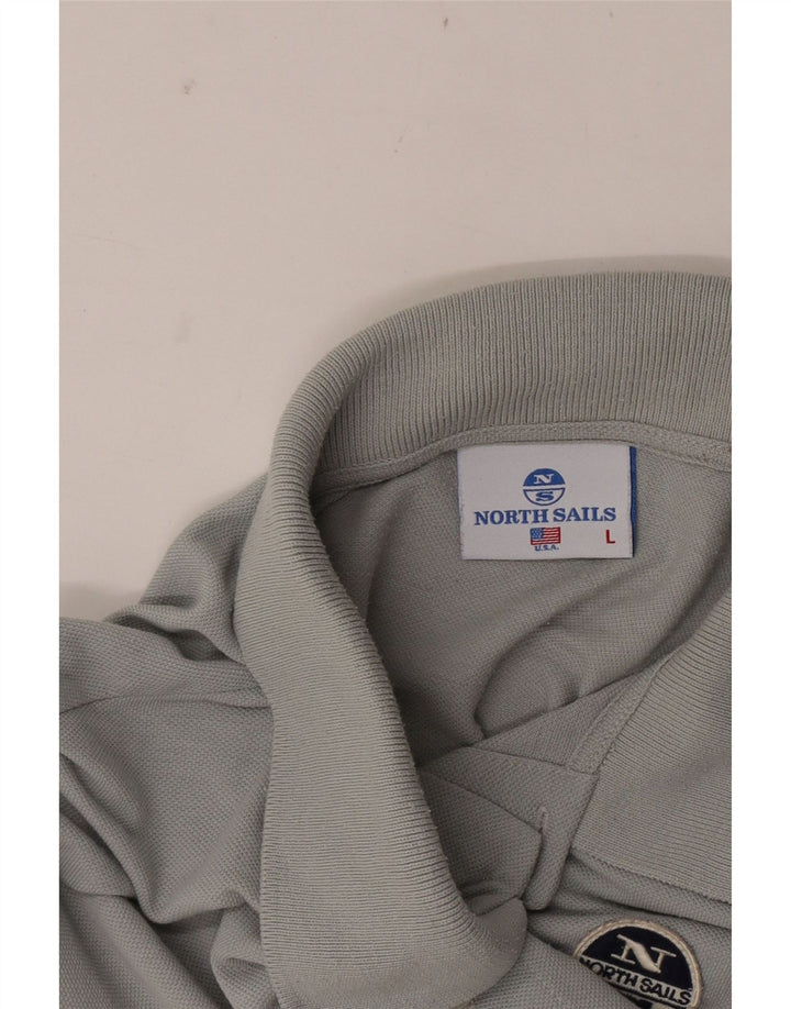 Polo da uomo North Sails Large color grigio