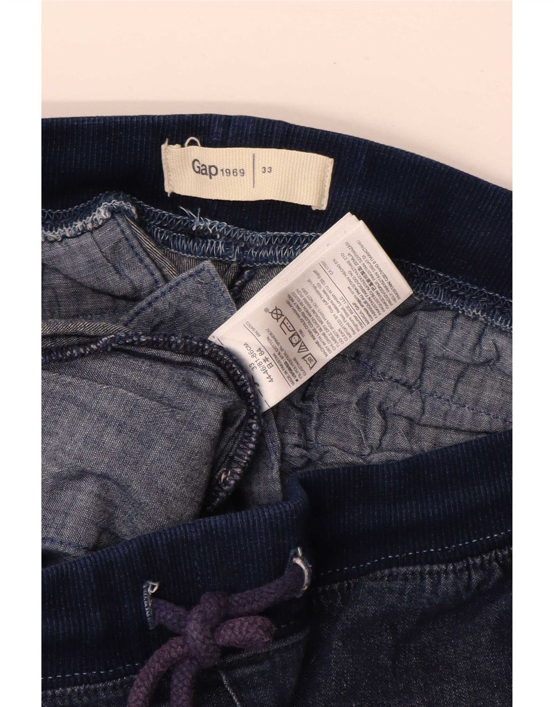 Pantaloncini chino da uomo Gap W33 cotone blu navy medio