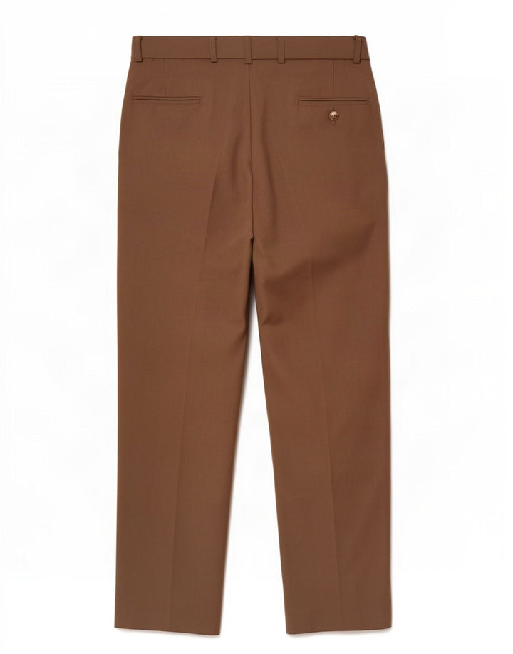Pantaloni da completo da uomo Douglas W36 L26 in poliestere marrone