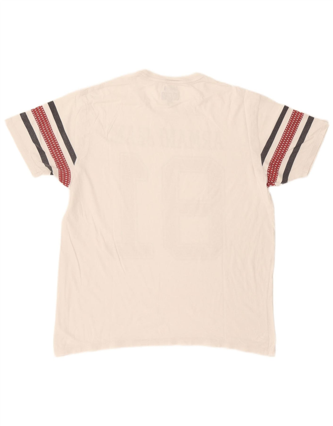 Armani Jeans T-shirt grafica regolare da uomo XL bianca