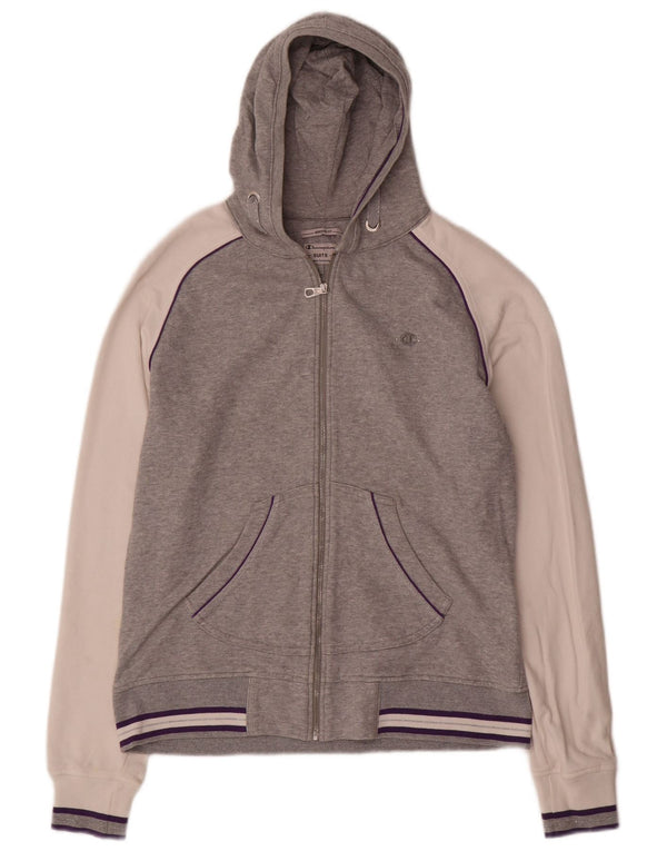 Maglione con cappuccio e zip Champion da donna Heritage Fit UK 16 Large Grigio