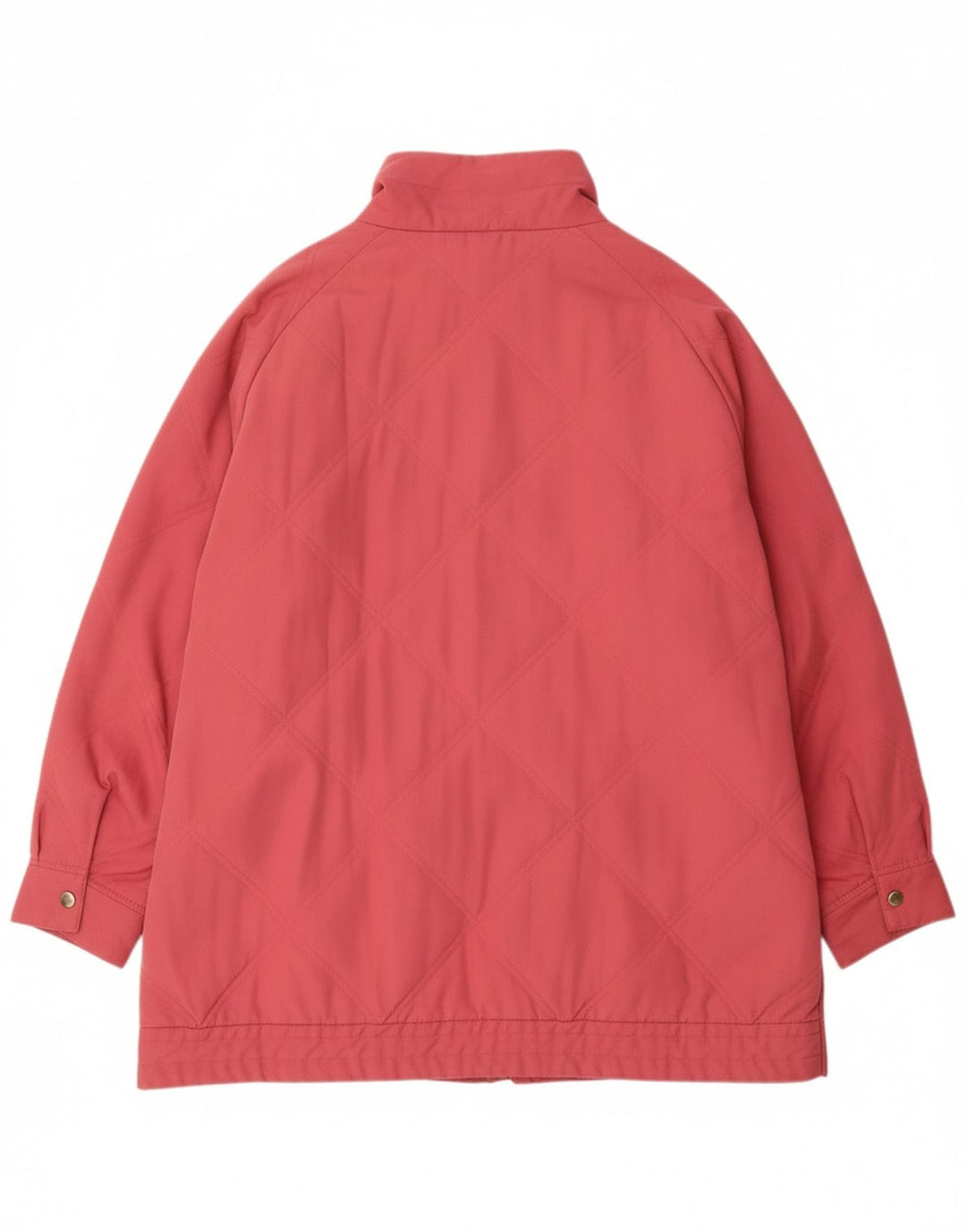Giacca trapuntata da donna VINTAGE UK 22 3XL Poliestere rosa
