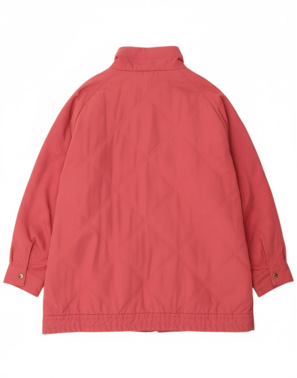 Giacca trapuntata da donna VINTAGE UK 22 3XL Poliestere rosa