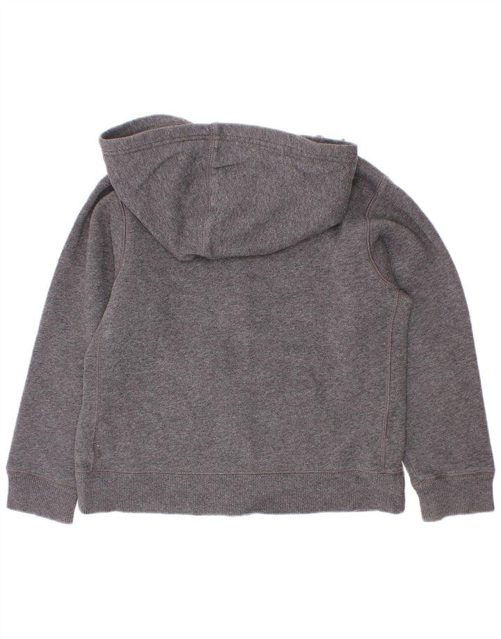 Felpa con cappuccio e zip grafica Nike da bambino 6-7 anni Grigia