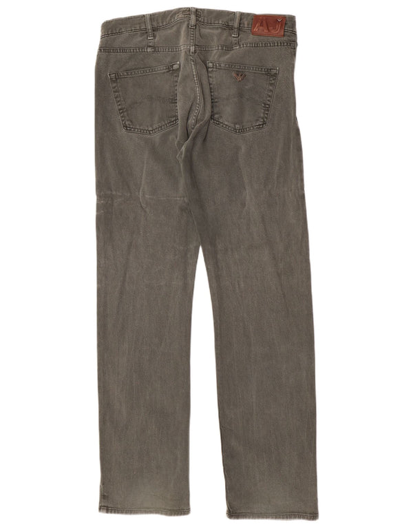 Jeans dritti da uomo Armani W36 L34 cotone verde