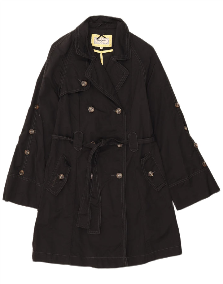 Trench da donna PEPE Jeans UK 10 piccolo cotone nero