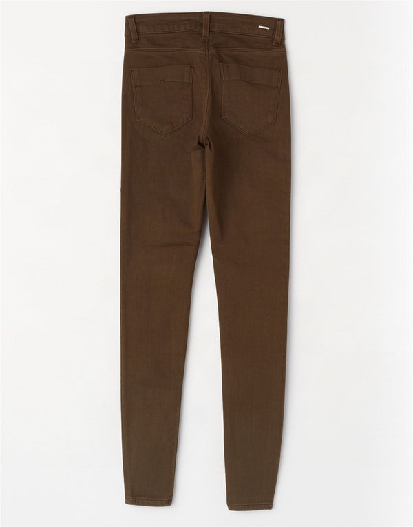 Zara Womens Skinny Jeans EU 34 2XS W24 L29 Khaki Cotton