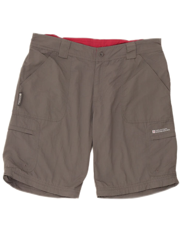 Pantaloncini cargo da donna Mountain Warehouse UK 14 Large W34 Nylon grigio