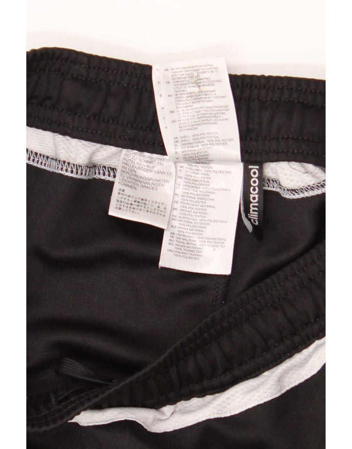 Pantaloni da tuta Adidas Climacool da uomo piccoli in poliestere color block nero