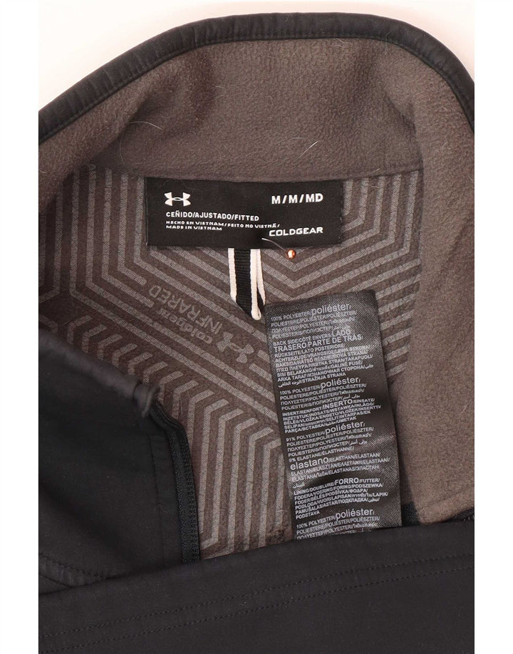 Giacca da tuta da uomo Under Armour Cold Gear, poliestere nero medio