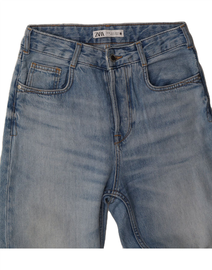 ZARA Womens Straight Jeans US 4 Small W28 L28 Blue Vintage Zara and Second-Hand Zara from Messina Hembry 