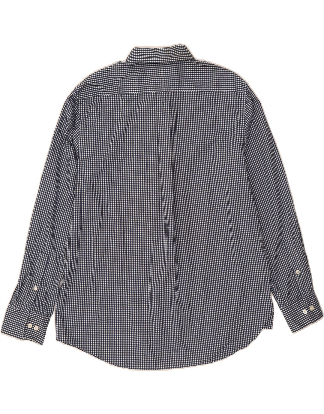 MICHAEL KORS Mens Shirt Size 17 XL Navy Blue Gingham Cotton Vintage Michael Kors and Second-Hand Michael Kors from Messina Hembry 
