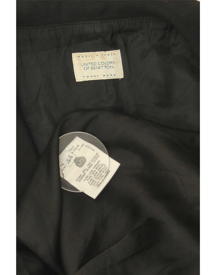 Giacca blazer senza maniche lunga da donna Benetton IT 44 medio nero