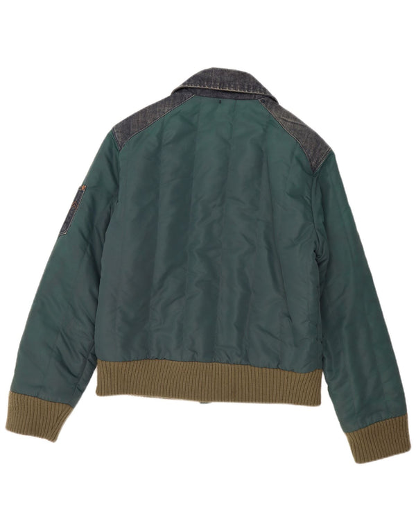 Giubbotto bomber da uomo Energie UK 38 Poliestere color block verde medio