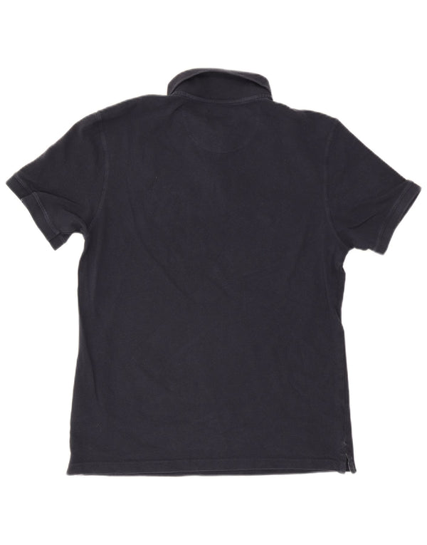 Polo da uomo Barbour XL in cotone blu navy